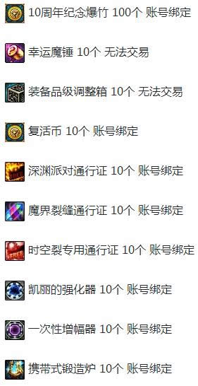 dnf10周年感恩礼盒值得买吗 dnf10周年感恩礼盒内容介绍