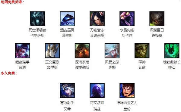 lol4��21������Ӣ�۸���2017 lol����Ӣ�۲�ѯ4.21