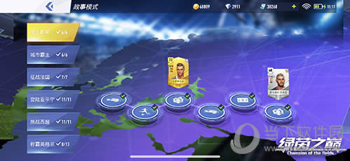 《绿茵之巅》故事模式