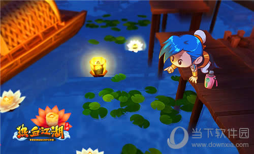 《热血江湖手游》荷塘月色