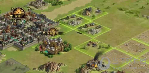 率土之滨城池、建设用地与开发后的资源地