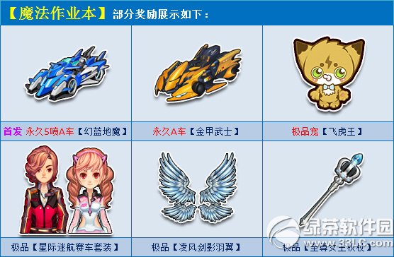 qq飞车魔法作业本多少钱 有什么奖励2