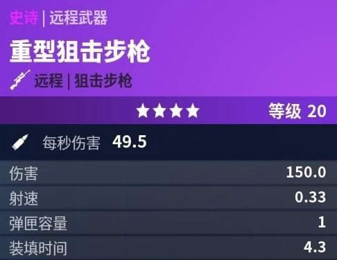 堡垒之夜巴雷特狙击枪怎么用 重型狙击枪巴雷技巧教学