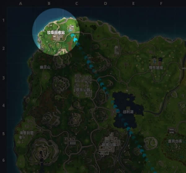 堡垒之夜新手跳哪里好 新手跳伞落点位置推荐