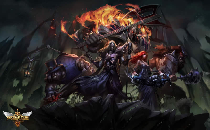 LOL5ɱҡ���ֶӵ�2�׵���Deathfire Grasp���� ��Ա����