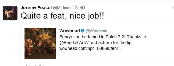 7.2版本猎人隐藏宠物 英灵殿BOSS狼神芬雷尔可抓!