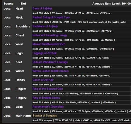 魔兽7.1毁灭术爆燃单饰品 综合分析评分