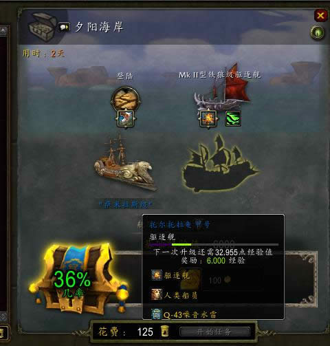 魔兽世界船坞类型、船员亲和及设备成功率